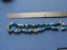 清代或民国琉璃珠80颗，收藏做手串非常漂亮！如图，包老包真！
