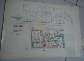 风雷B72、佳音收音机电路图（16开反正面手绘）