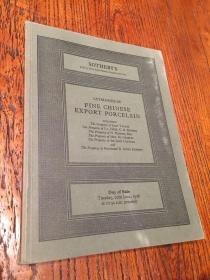 苏富比 伦敦 1978年6月20日 中国外销瓷 中国艺术品