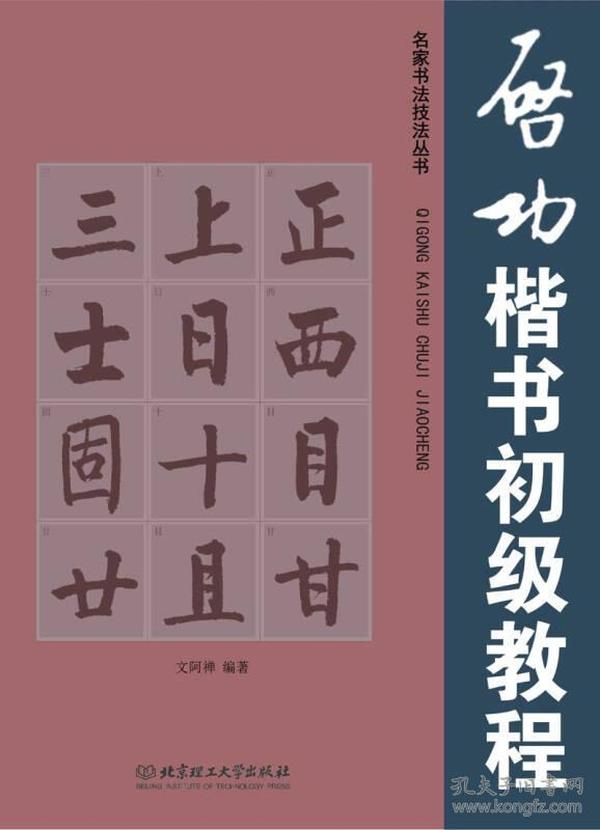 名家书法技法丛书：启功楷书初级教程 定价58元 9787564054243