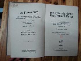 1913年外文《das frauenbuch》16开精装一大厚册全，多图