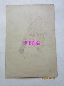 单页小画：武汉长江大桥《雄伟的桥头堡》10.3*15.1cm