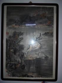 牛波，国画作品、＜作者系先锋诗人＞不含框