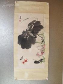 北京画院院长、中国美术家协会理事、美协北京分会副主席、王雪涛国画作品一幅.原装旧裱.保真迹.保手绘.不真.包退
