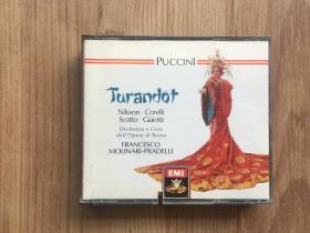 音乐CD光盘：GIACOMO  PUCCINI   TURANDOT  打口2CD/EMI