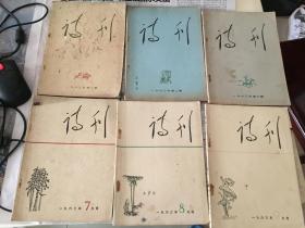 诗刊 1963年全年共9本，