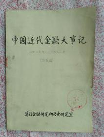 中国近代金融大事记，1927年～1931年，（讨论稿）《C712》