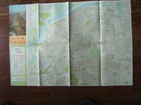 《哈尔滨工商交通图》折叠一大张，彩色印刷，1990年一版一印