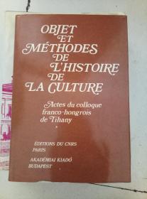 objet et metthodes de l histoire de la culture