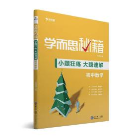 学而思新版 学而思秘籍-小题狂练 大题速解 初中数学 中考 初三/九年级 总复习