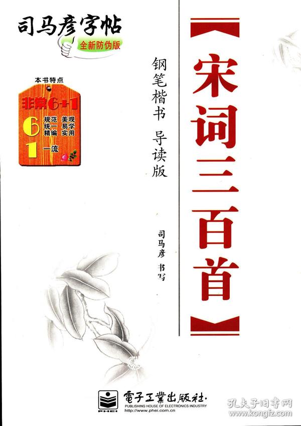 司马彦字帖：宋词三百首·钢笔楷书·导读版（水印纸防伪版）