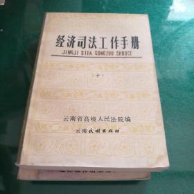 经济工作司法手册(十)云南省高级人民法院编云南民族出版社32开610页