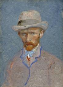 文森特·威廉·梵高-(Vincent Willem van Gogh)-自画像系列Self-Portrait1900