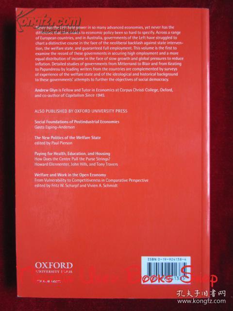 Social Democracy in Neoliberal Times: The Left and Economic Policy since 1980（货号TJ）新自由主义时代的社会民主主义：1980年以来的左翼和经济政策