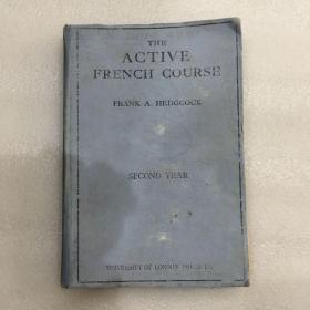 The active French course 活跃的法语课程 有藏书章 孔网孤品