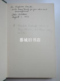 【初版签赠本】JOHN DARDESS: CONQUERORS AND CONFUCIANS - ASPECTS OF POLITICAL CHANGE IN LATE YÜAN CHINA