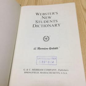 Webster’s New Students Dictionary