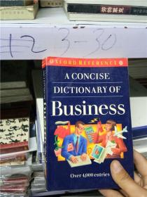 正版；ACONCISE  DICTIONARY OF BUSINESS【商务词典】