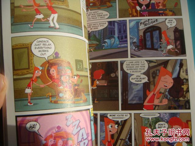 Phineas and Ferb Comic Reader : Quantum Boogaloo!  彩色连环画 英文原版