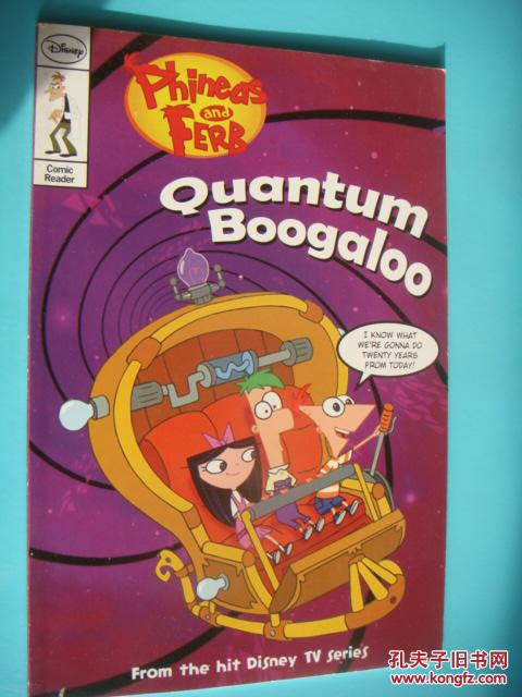 Phineas and Ferb Comic Reader : Quantum Boogaloo!  彩色连环画 英文原版