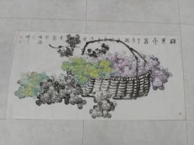 著名书画家李绪贵    书画一幅   详情请看图（尺寸：138*70cm）  编号30