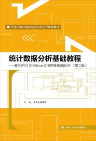 统计数据分析基础教程（第二版）：基于SPSS 20和Excel 2010的调查数据分析（第二版）