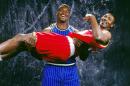 NBA90年代超级中锋合辑奥尼尔奥拉朱旺尤因大卫罗宾逊莫宁明信片套装（10张）
