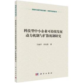 科技型中小企业可持续性发展的动力机制与扩散机制研究