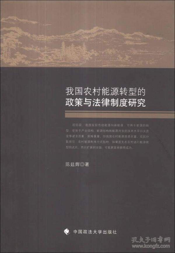 我国农村能源转型的政策与法律制度研究