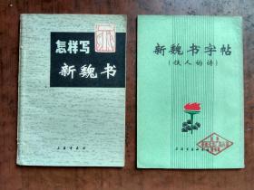 怎样写新魏书、新魏书字帖 .两本合售