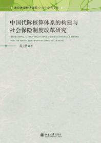 中国代际核算体系的构建与社会保险制度改革研究/北京大学经济学院中青年学者文库