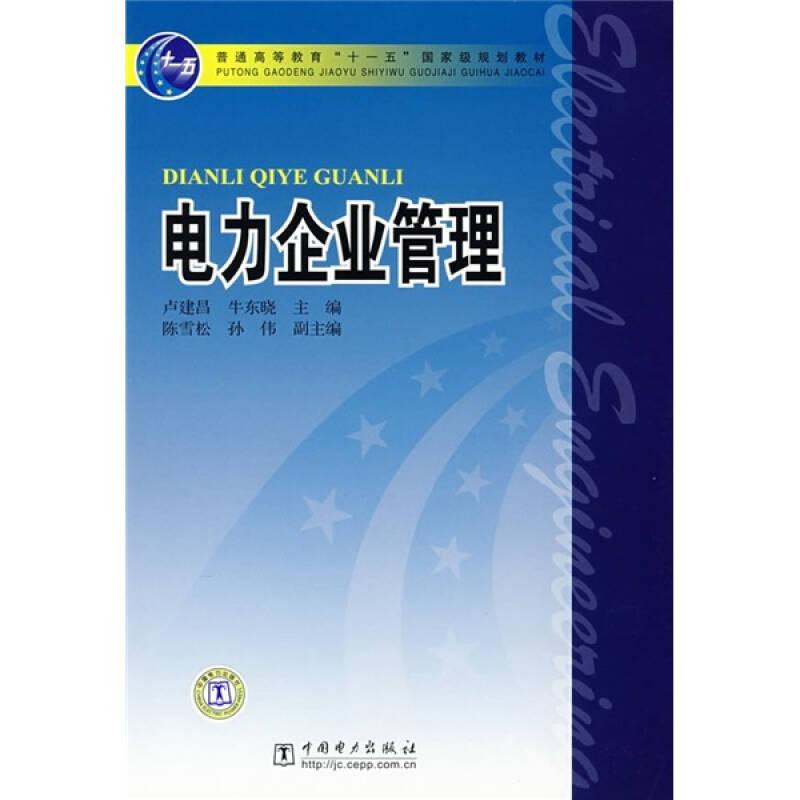 電力企業(yè)管理 盧建昌 中國(guó)電力出版社