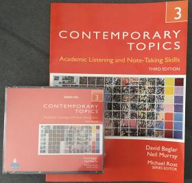 Contemporary Topics 3: Academic Listening and Note-Taking Skills (Third Edition) with CD-ROM 朗文英语听说教程3 (第三版）带光盘