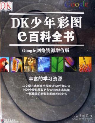 DK少年彩图e百科全书：Google网络资源增值版（彩印） 全新带塑封