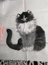 著名画家马国玺作品--猫---保真29---------68-68厘米