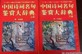 中国诗词名句鉴赏大辞典(上下册两本）