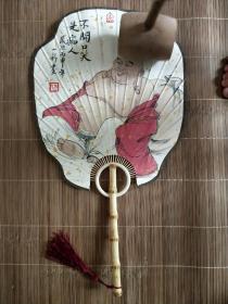周一新人物扇面