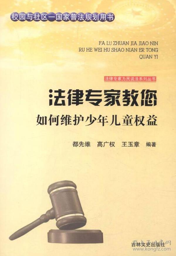 法律专家为民说法系列丛书——法律专家教您如何维护少年儿童权益