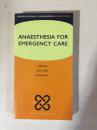 Anaesthesia for Emergency Care 牛津急救麻醉