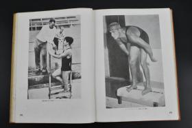 （K3152）《第十回洛杉矶奥运会画报》精装一册全 第十回奥林匹克运动会在美国洛杉矶举行 开幕 场馆 日本等运动员 竞技项目 男女陆上竞技 水上竞技 马术 各国选手合影等 大量日本兴文社发行 1932年发行