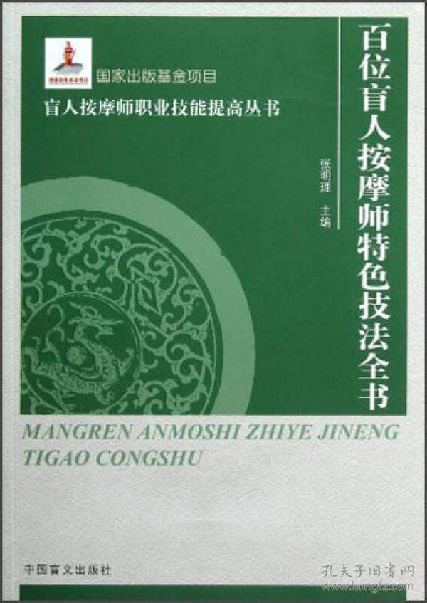 盲人按摩师职业技能提高丛书 ：百位盲人按摩专家特色技法全书（大字本）