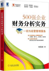 500强企业财务分析实务：一切为经营管理服务