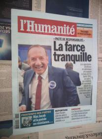 L'Humanite 法国人道报 2014/03/06 NO.21373 外文原版过期旧报纸