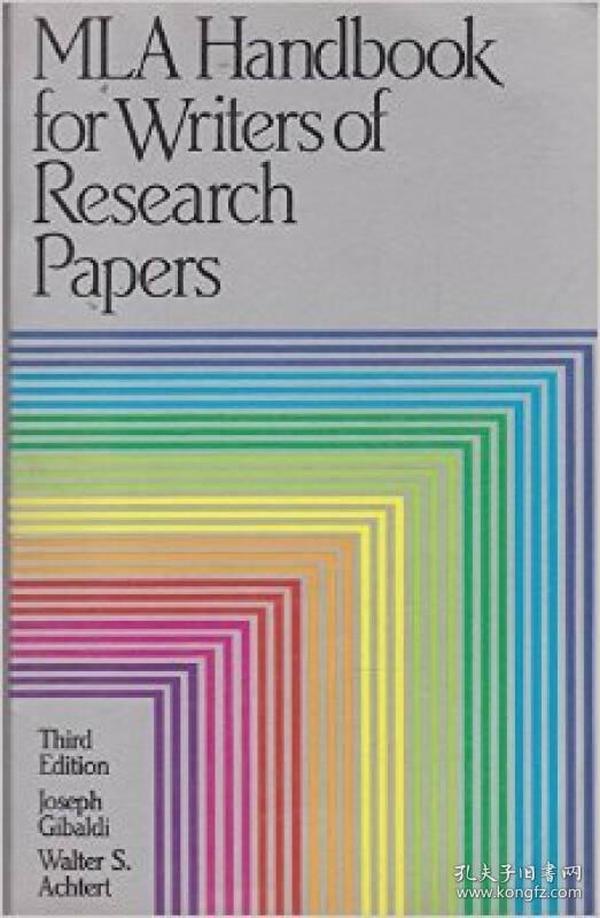 Mla Handbook for Writers of Research Papers