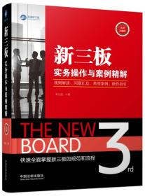 新三板实务操作与案例精解：规则解读、问题汇总、典型案例、操作指引（实用问题版）