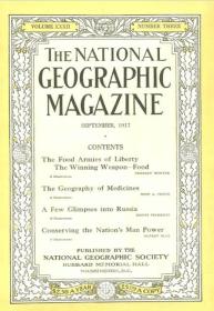 现货 national geographic美国国家地理1917年9月赢得战争的武器-食物，药物，俄罗斯，美国健康运动