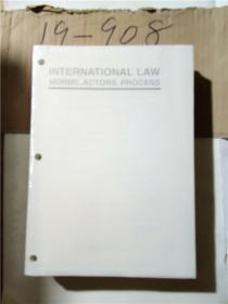 正版实拍；INTERNATIONAL LAW NORMS ACTORS PROCESS