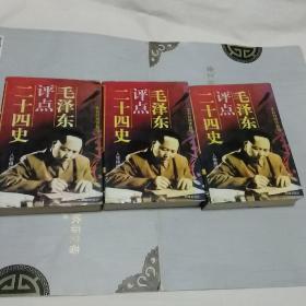 毛泽东评点二十四史 人物精选 文白对照（详解版）（一版一印大厚本三本合售）