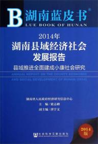 2014年湖南县域经济社会发展报告/湖南蓝皮书