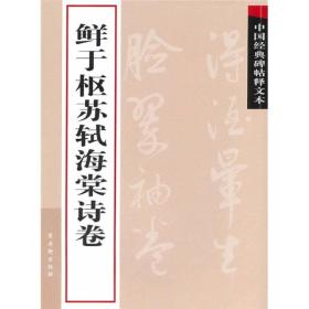 中国经典碑帖释文本之鲜于枢苏轼海棠诗卷 03